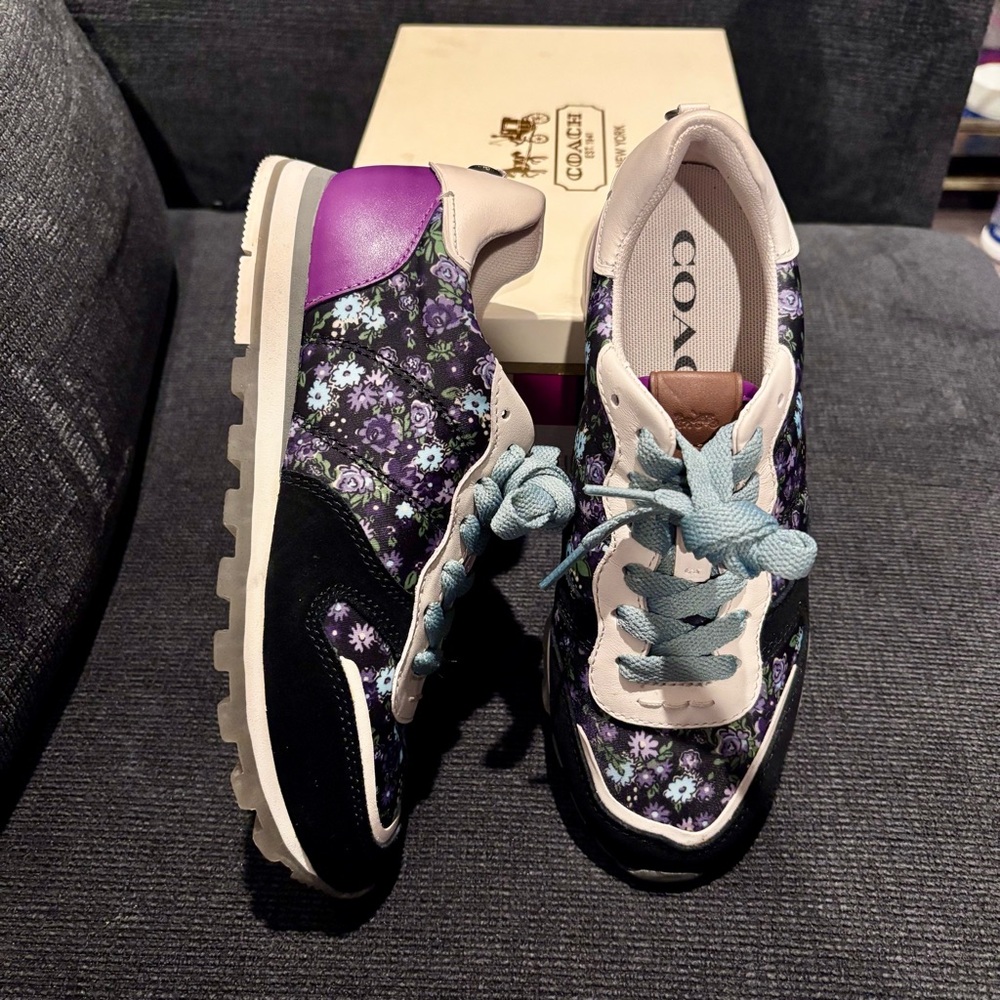 Coach Floral Colorblock Fashion Sneakers